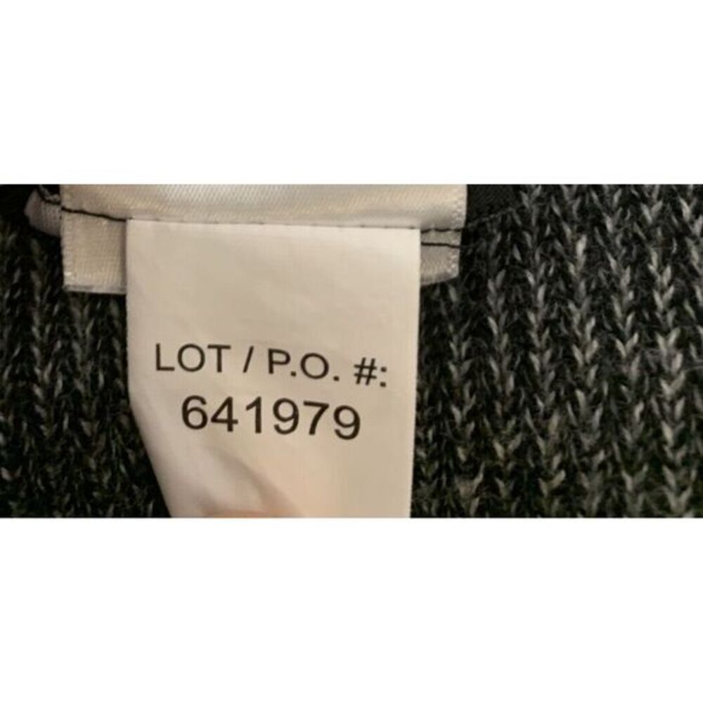 Tribal‎ Grey Black Striped Women's Sweater XL Long Sleeved Rough Hem Thick Heavy - Picture 10 of 10